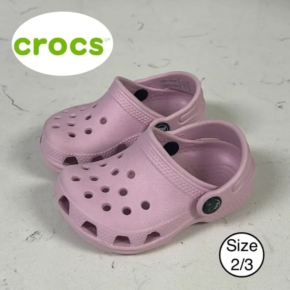 Toddler CROCS LITTLES™ CLOGS Size 2/3 Ballerina Pink